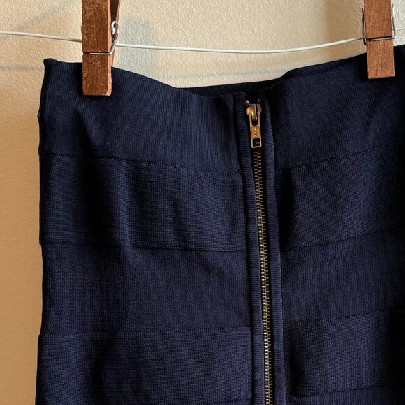 French Connection | Navy Blue Pencil Skirt - Picture 2 of 3
